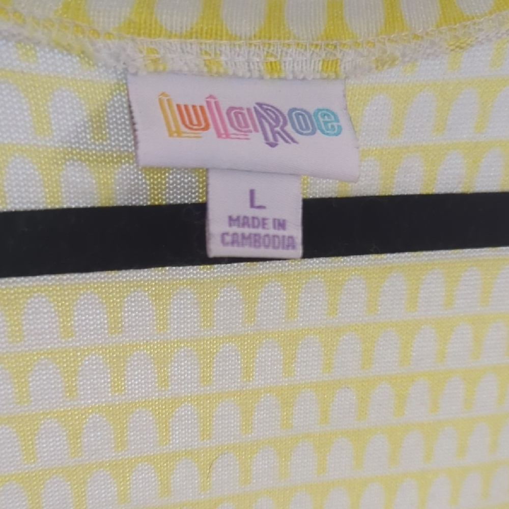 Lularoe Yellow Patterned Top - image 2